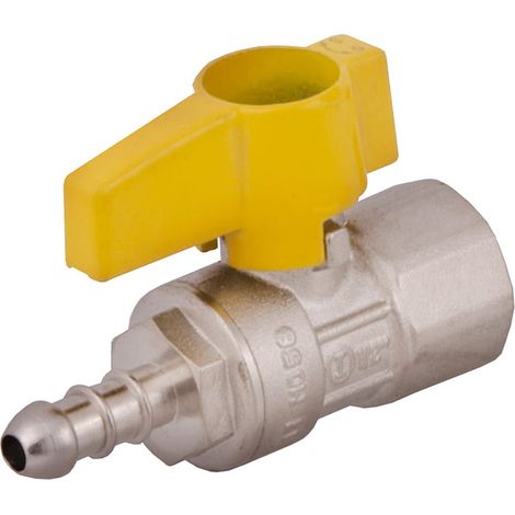 IDMAR 1/2" x DN10 GW Gasventil mit Schlauchanschluss