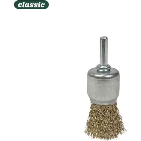 Spazzola a pennello metallica su asta 12mm Fab012 Mota