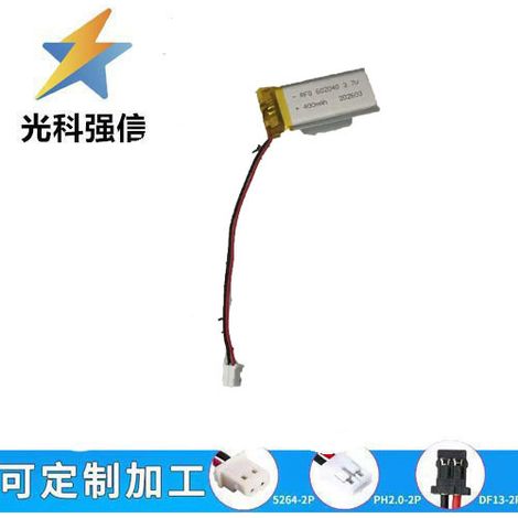 400mAh polymer battery, 602040 beauty device, smartwatch, shaver, voice pickup, eye recorder, 3.7V cell.