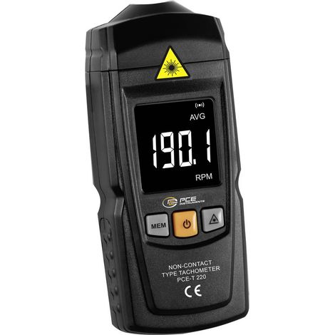 PCE Instruments PCE-T 220 Contagiri manuale Ottico 99999 giri/min (max) (1/4)