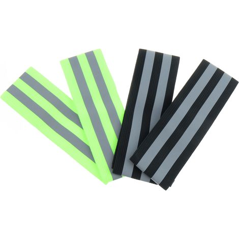 Bandes Réfléchissants - Pour Course À Pied Extérieur - Adultes Et Enfants - Lot De 4 - 5 Cm De Largeur - Circonférence Réglable 24 À 50 Cm (1/5)