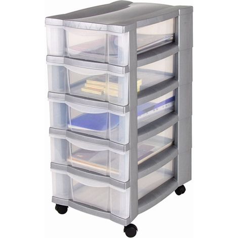 Schubladenschrank rollbar - Rollcontainer Ordnungshelfer Roll Schrank mit Rollen
