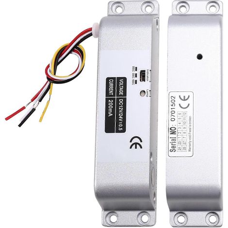 Verrou électrique à pêne dormant 4 fils DC12V, serrure électronique à mortaiser, serrure pour porte en bois, serrure pour porte en fer (1/5)