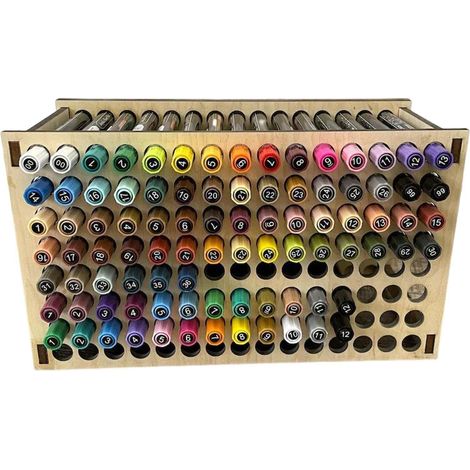 Porte - pinceaux et organisateurs - stylo de peinture en bois - Support de (1/5)