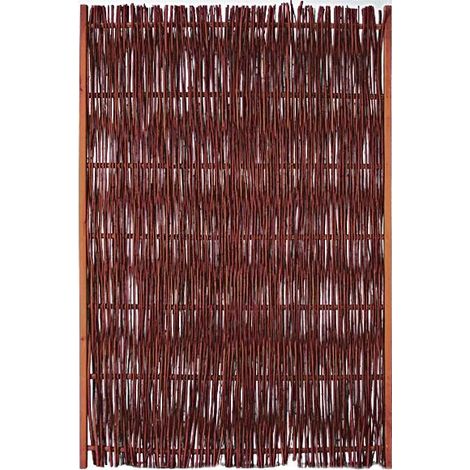 FUEGO-Weidengeflechtzaun 120x180cm, seitlicher Rahmen