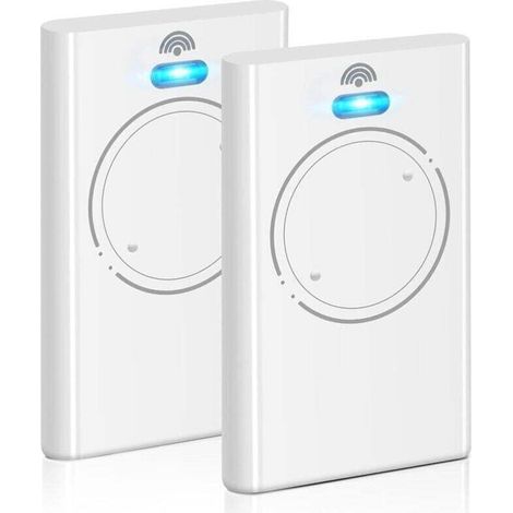Lot de 2 télécommandes 868 MHz pour ouvre-porte de garage XT2 868 SLH LR, 2 canaux, blanc (1/4)