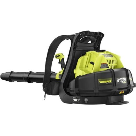 Soffiatore a zaino Whisper Brushless 36V RYOBI - Velocità di soffiaggio 277 km/h - Senza batteria o caricatore - RY36BP
