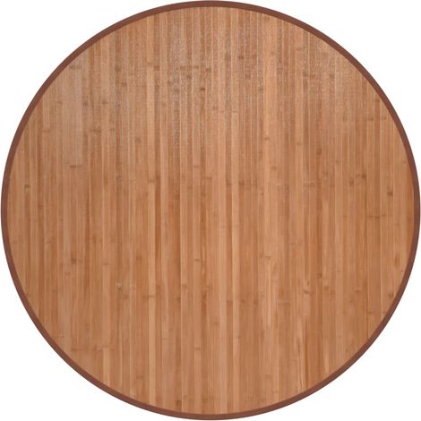 Rug Round Natural 100 cm Bamboo vidaXL