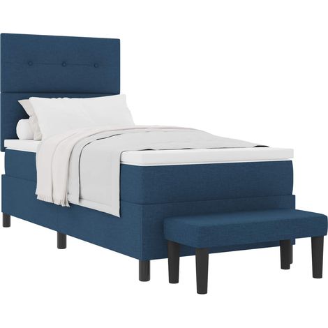 Maison Exclusive - Letto a molle con testiera Blu 80 x 200 cm Tessuto (1/5)