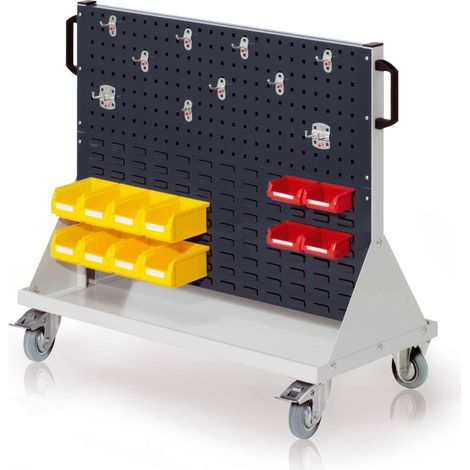 Kappes RasterMobil® Größe 2 - 1000x890x500mm - 2x Lochplatte und 2x Schlitzplatte 26-teilig - anthrazitgrau