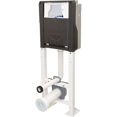 Nicoll – Bâti-support WC autoportant VIRTUO – Mix PP recyclé – Hauteur réglable 1093 à 1271 mm – Adapté PMR – Réservoir 3/6 L