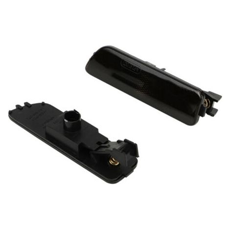 QORVA
-Paire de boîtiers de lumière de côté de pare-chocs fumé pour MK4 617215181853 (Noir),de