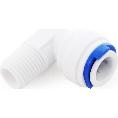 Accesorio Jaco de 90° para manguera de 10 mm (1/4) rosca macho de 12,91 mm ósmosis inversa 160002126 (1/3)