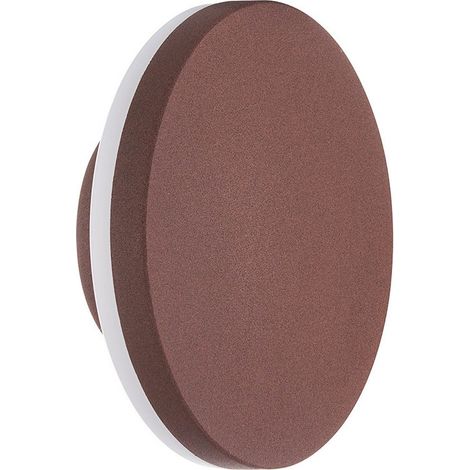 Applique murale led pour finition exterieure en modele marron bora rond mantra (1/5)