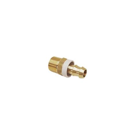 Raccord rapide pneumatique Legris, Tuyau cannelé vers Mâle R 1/2 Mâle 23mm 1/2pouces ATEX, PED 97/23/CE en Laiton ( Prix pour Boîte de 5 )