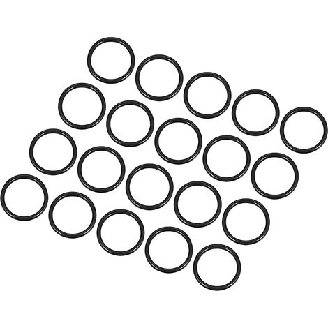 25 x 20 x 0.2 cm Nitrile Rubber O-Rings 20 Piece Round Black (1/5)