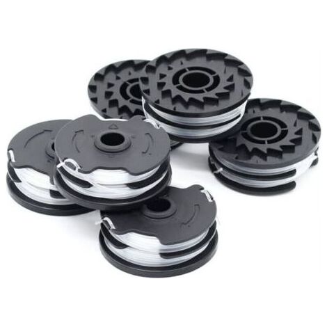 6er-Pack Ersatz-Trimmerfadenspulen für LIDL Parkside PRTA 20-Li A1, B2, C3, PRT 550 A1, A3, PRT 300 A1 Akku-Freischneider – 2 x 4 m, 1,6 mm (1/3)