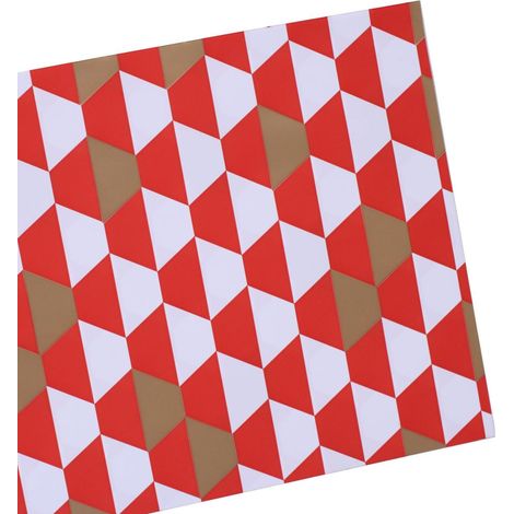 Buste in carta perlata Prisma rosso corallo, 20x35 cm, 50 per confezione (kit da 3)