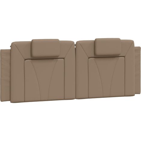 Coussin de tête de lit Viana cappuccino 120 cm similicuir CFW65424 (1/5)