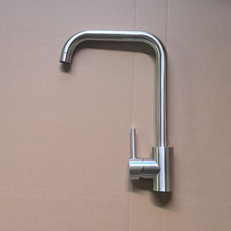 304 Stainless Steel Kitchen Faucet, Sink, Vegetable Washing Basin, Brushed Gold Large Curve, Household Hot and Cold Water Faucet - 304 Brushed Large 7