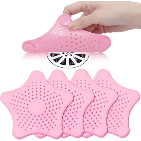 Coffre de sol pour douche 5 pièces - Filtre à cheveux universel (1/5)