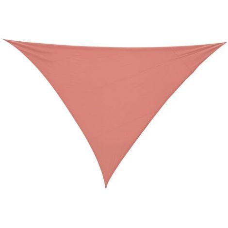 Large Triangular Shade Sail 4 x 4 x 4 m High-Density Polyethylene, UV Resistant, Rust Red (1/5)