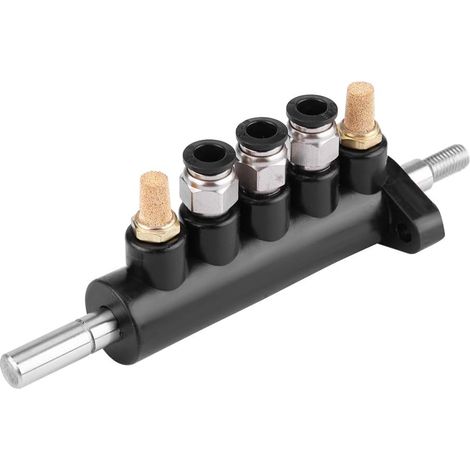 Lotto di 2 valvole di controllo dell'aria per pneumatici, valvola a pedale per macchina smontagomme, connettori per tubi in lega di alluminio da 8 mm, interruttore pneumatico per macchina per pneumati (1/4)
