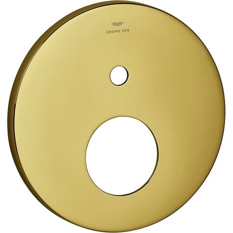 Grohe Rosette rund für Einhandmischer-Fertigmontageset mit 2-Wege-Umstellung, 6 Grad ausrichtbar, Cool Sunrise, 48616GL0 (1/2)