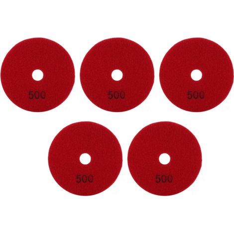 Lot de 5 disques diamantés de polissage humide 4 pouces pour marbre granit céramique (1/5)