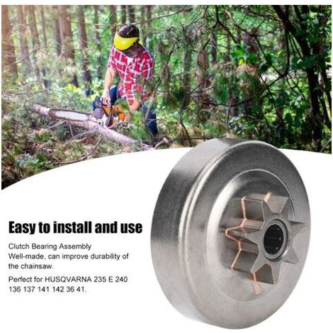 Ensemble de roulement d'embrayage pour tronçonneuse Husqvarna 235 E 240 136 137 141 142 36 41 – Alliage de zinc durable – 3 pièces (1/5)
