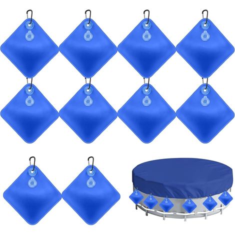 Lot de 10 poids de bâche de piscine - construction robuste et stable - avec (1/5)