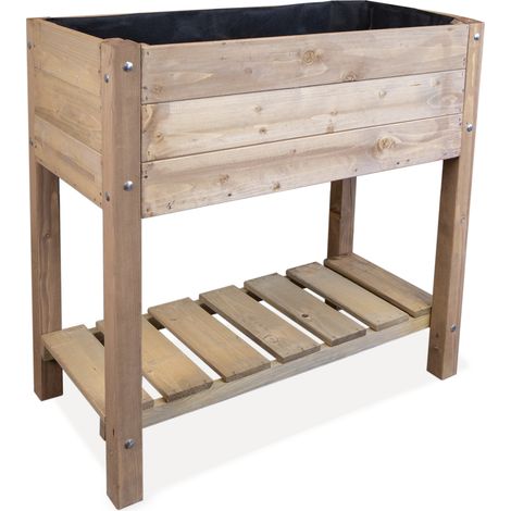 Hochbeet L 79x40x79cm Palisander (1/5)