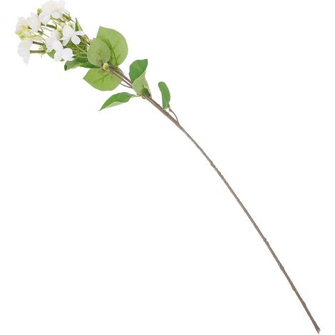 Fleurs Artificielles Blanches en Soie 9 Têtes de Jasmin, Décoration Réaliste pour Centre de Table, Finition Soignée en Plastique et Fil de Fer (1/5)