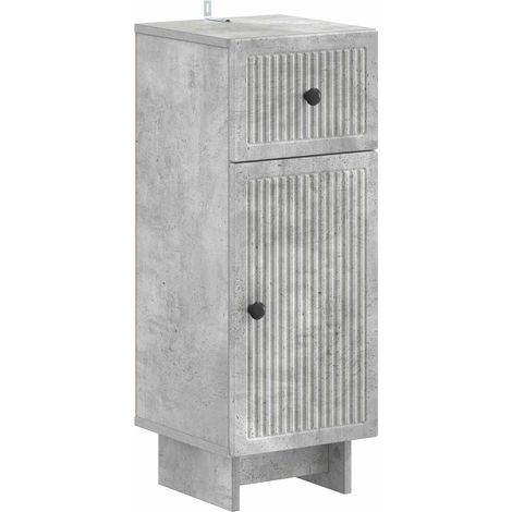 Armario de Almacenamiento para Baño EDE Gris Hormigón vidaXL (1/5)