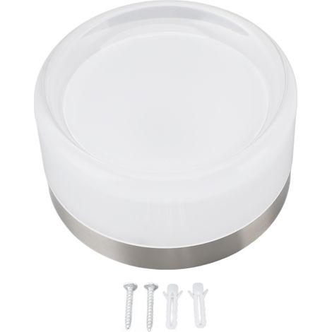 Ortviai Applique murale ronde minimaliste en acrylique blanc, LED 3000K pour chambre et salon (1/5)