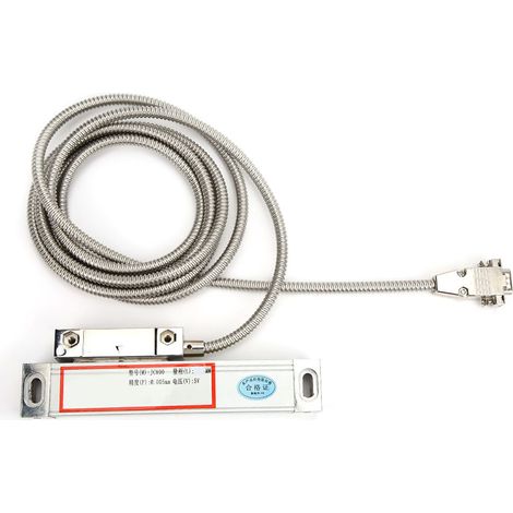 Échelle linéaire 2AE/3AE DRO en alliage d'aluminium moulé sous pression, 5 µm x 150 mm (1/5)
