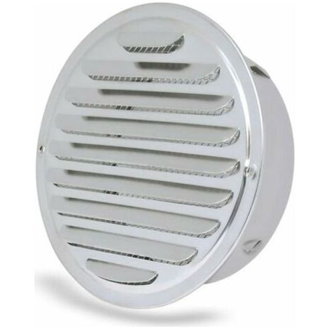 Sfiato aria - rotondo, in acciaio inox, con apertura a rete, sfiato tubo di scarico rotondo, ø 100 mm