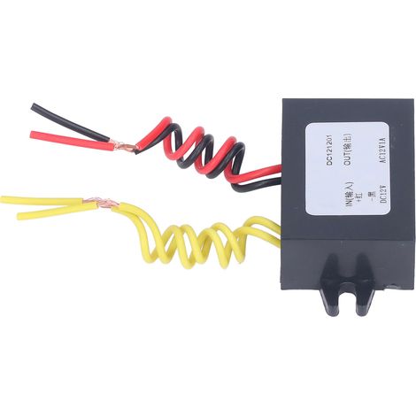 Convertisseur secteur 12V DC vers 12V AC 1A étanche IP67 pour appareils électriques et auto avec régulateur de tension (1/5)