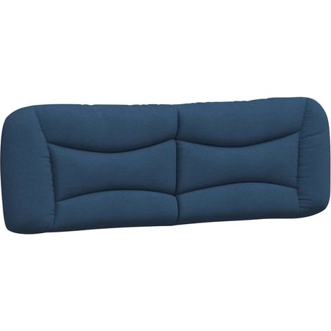 Coussin de tête de lit Hvar bleu 160 cm tissu (1/5)