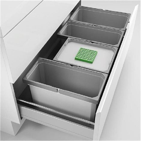 Naber Cox® Box 235 S/1000-4 Bio, Abfallsammler für vorhandene Auszüge, hellgrau (1/2)