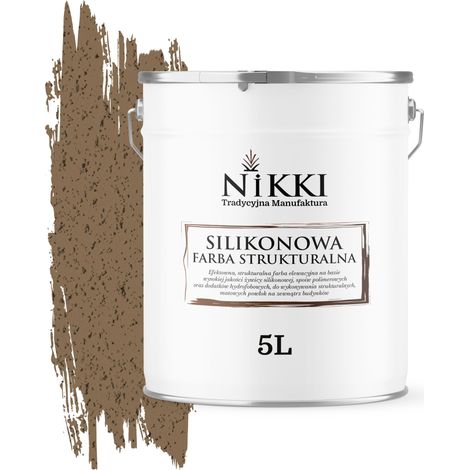 Silikon-Strukturfassadenfarbe 5L Kakao F545 UV (1/5)