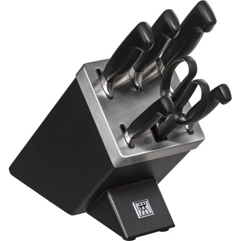 Zwilling Four Star bloque de cuchillos negro acero inoxidable