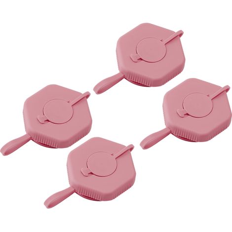 4 recharges bouchon anti-fuite pour jerricane d'eau, couvercle réutilisable sans déversement, bouchon de bouteille d'eau rose pour maison bureau (1/5)
