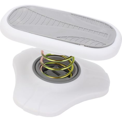 Tabouret de bureau à ressort antidérapant sous table, gris, pour la maison, le bureau ou les toilettes. (1/5)