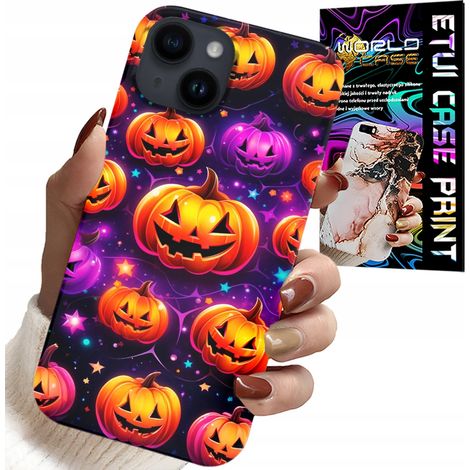 Cover per iPhone 14 - Halloween, Salem, zucche spaventose, motivi (1/5)
