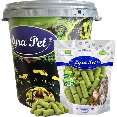 1 kg (5 x 200 g) de bâtonnets d&x27herbe à chat Lyra Pet® lyophilisés dans un fût de 30 L (1/5)