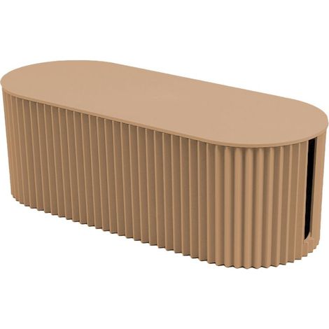 Nordische Aufbewahrungsbox für Steckdosenleisten, Kabel und Stecker, Ständer für WLAN-Router, khaki, klein, für Zuhause (1/5)