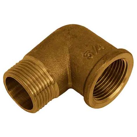 GOMITO MASCHIO/FEMMINA OTTONE GIALLO 3/8"x3/8"
