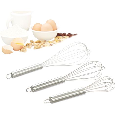 Schneebesen set aus edelstahl