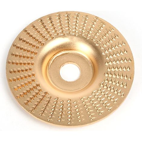 Disque de sculpture sur bois pour meuleuse d'angle 4 pouces et 1/2 avec arbre de 5/8, disque de façonnage de meule pour la coupe du bois, accessoires de roue de coupe pour (Type plat) (1/5)